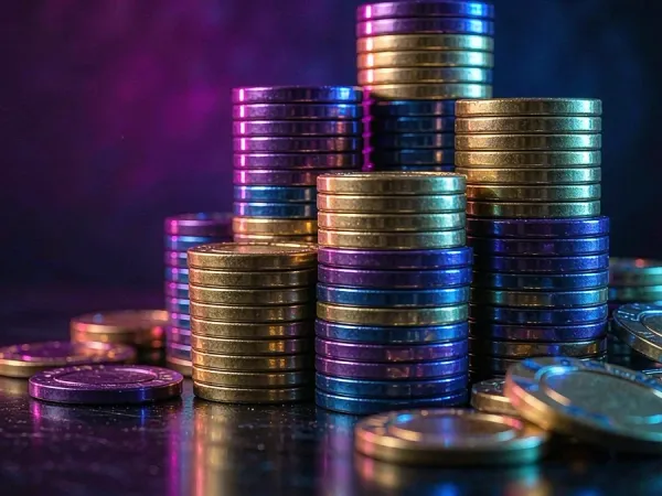 999JILI stacks of colourful casino chips