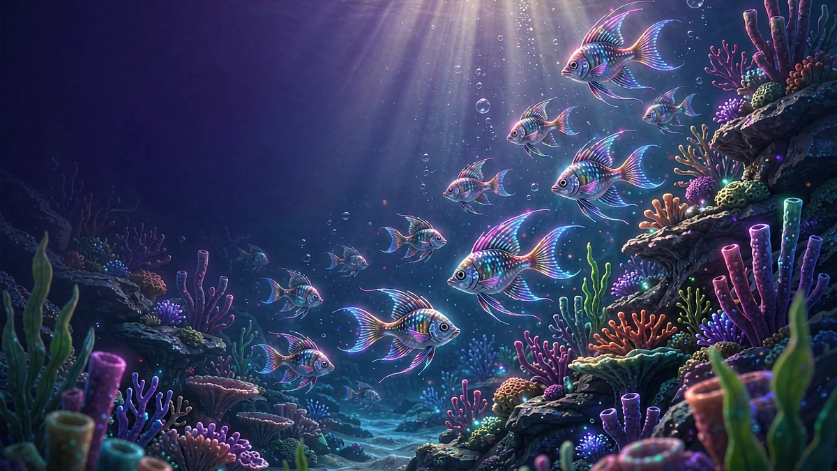 999JILI illustrated shoal of fish above an underwater reef 999JILI illustrated shoal of fish above an underwater reef